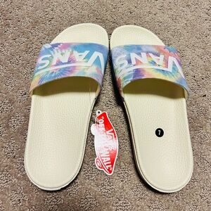Vans Multicolor Tie-Dye Slides